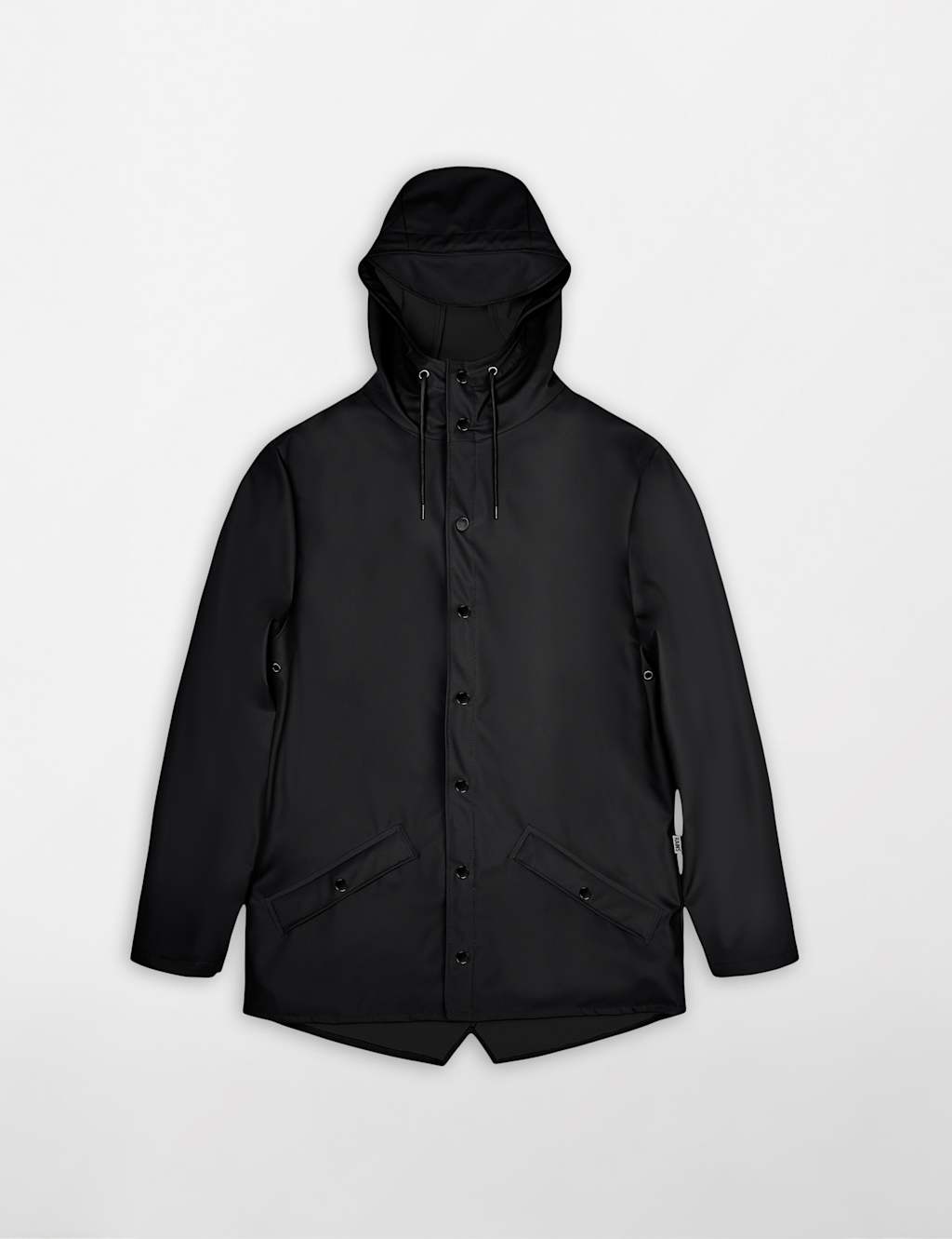 Rains Women's Waterproof Hooded Rain Jacket - Medium - Black - Available at M&S
