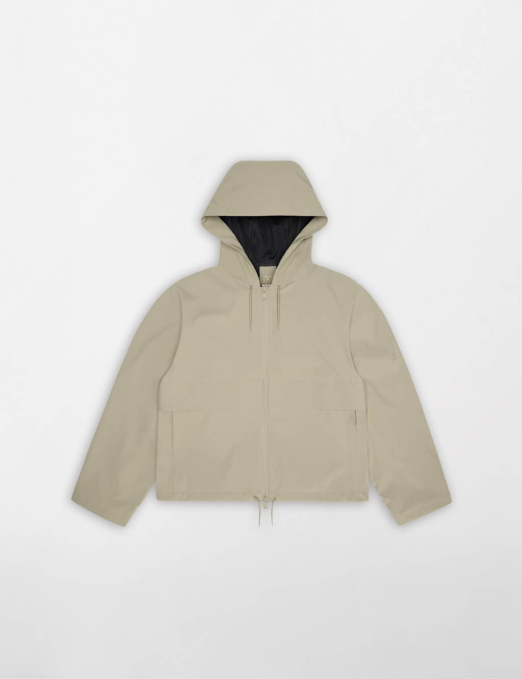 Rains Women's Suva Waterproof Hooded Cropped Rain Jacket - Large - Beige - Available at M&S