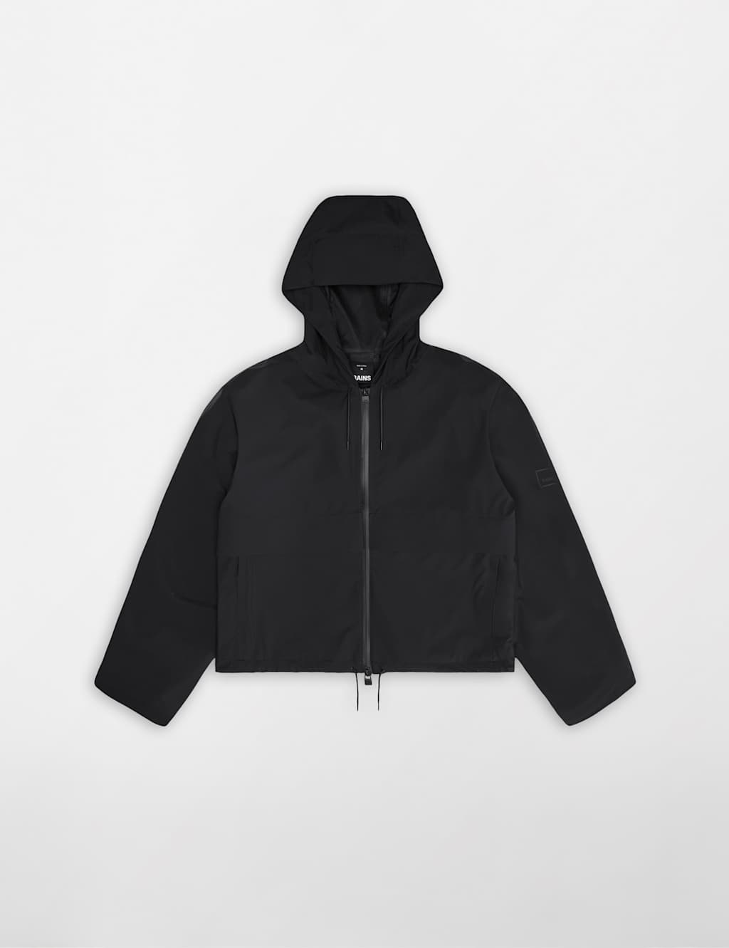 Rains Women's Suva Waterproof Hooded Cropped Rain Jacket - Large - Black - Available at M&S
