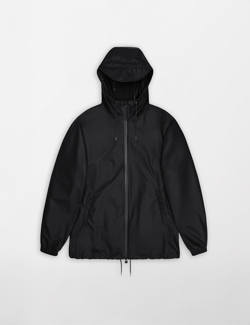 Rains Women's Storm Breaker Hooded Waterproof Coat - M - Black - Available at M&S
