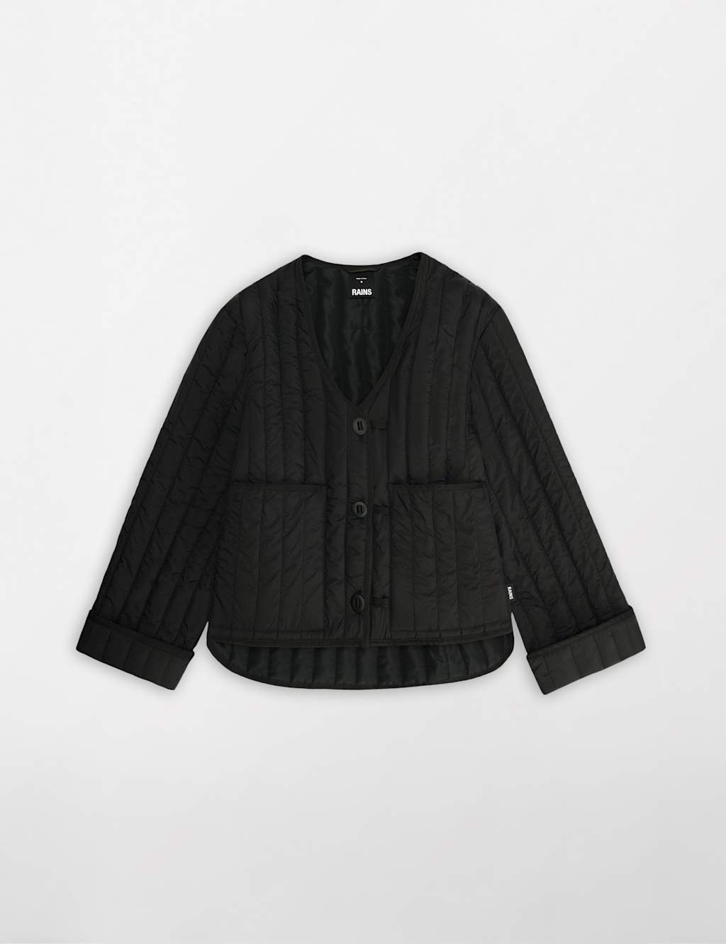 Rains Women's Banja Quilted Liner Jacket - Large - Black - Available at M&S