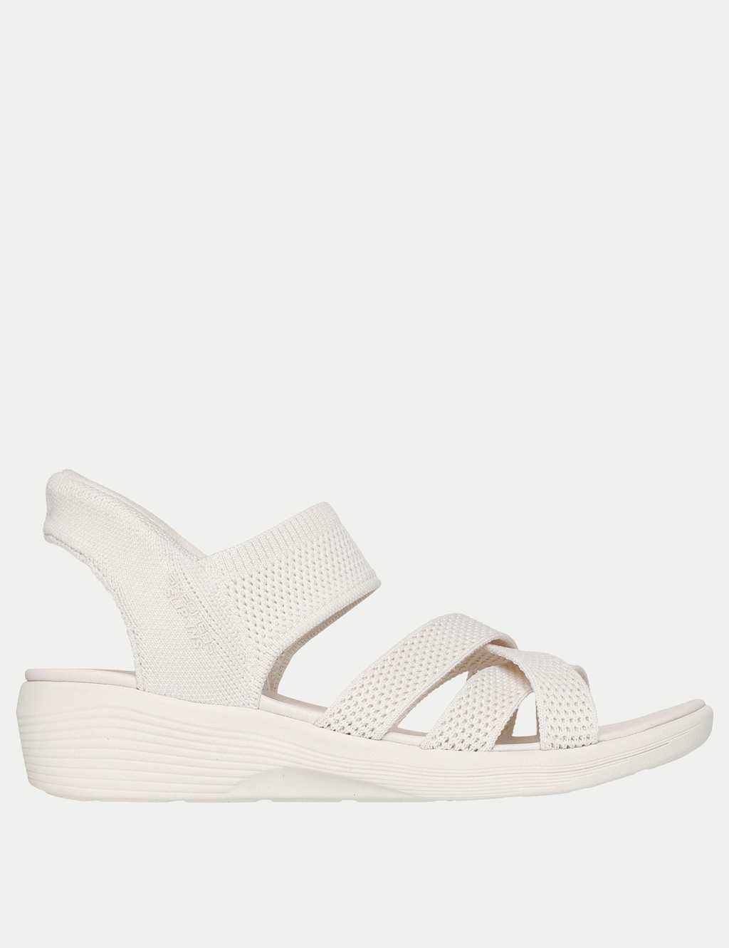 Skechers Women's Arya - Cooling Off Wedge Sandals - 6 - Natural - Available at M&S