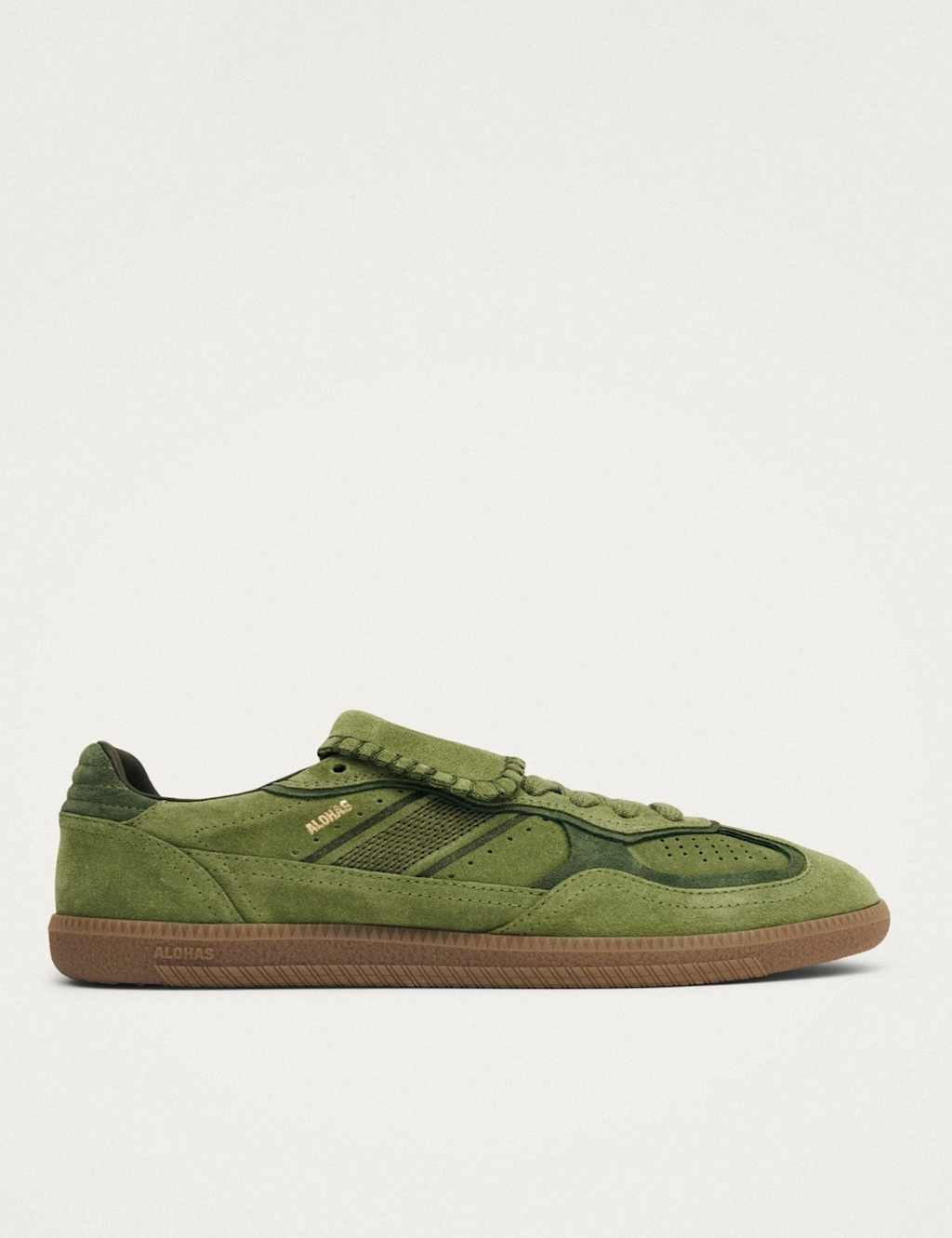 Alohas Women's Tb.490 Club Suede Trainers - 7 - Green - Available at M&S