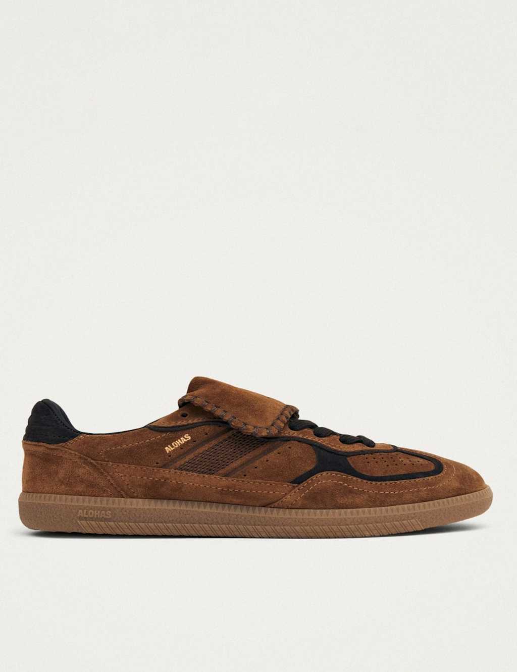 Alohas Women's Tb.490 Club Suede Trainers - 8 - Brown - Available at M&S
