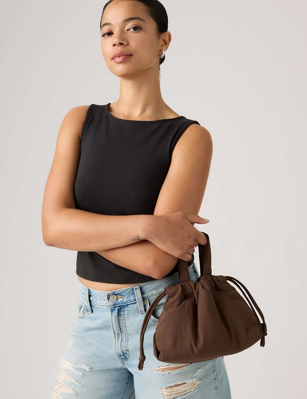 Levi's Women's Drawstring Grab Bag - Brown - Available at M&S
