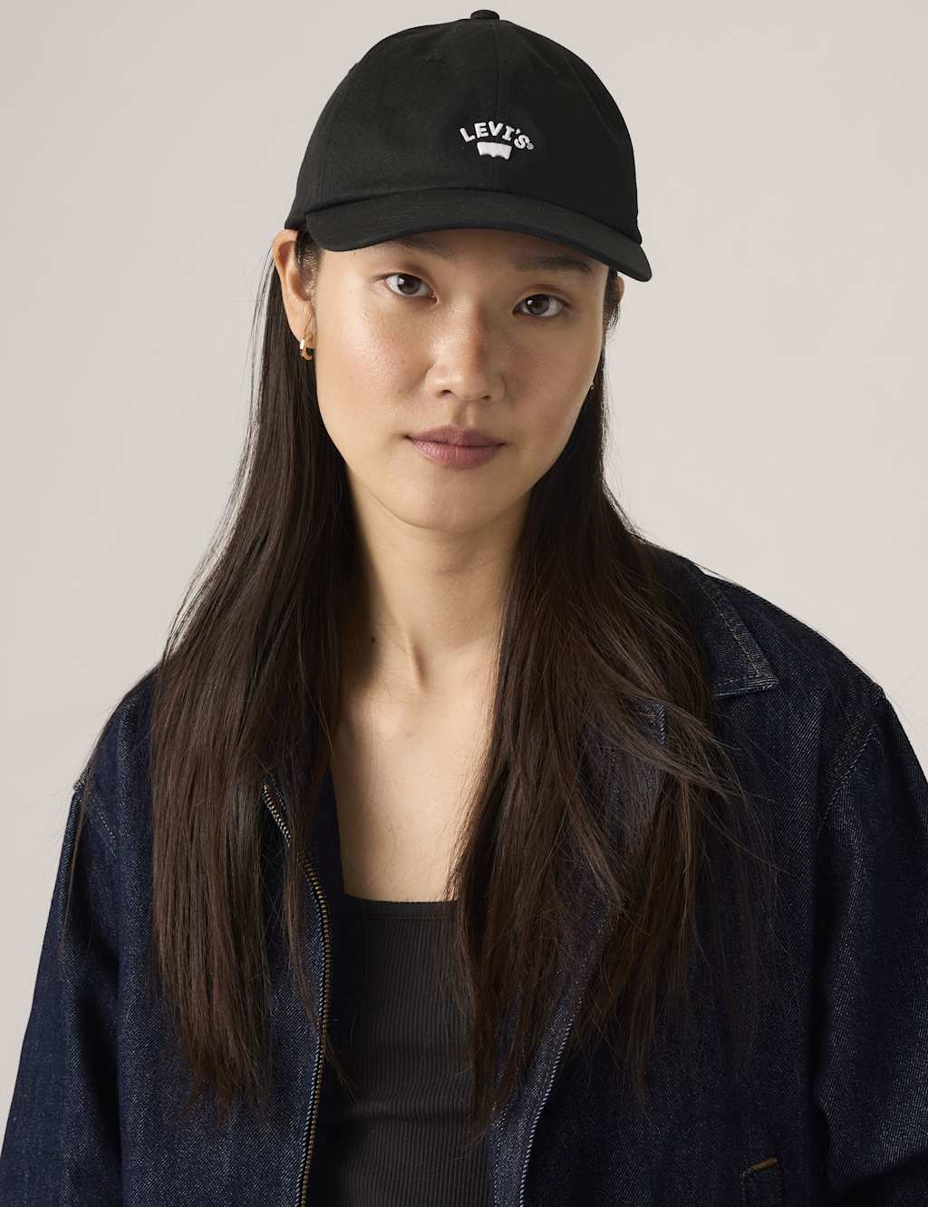 Levi's Women's Pure Cotton Logo Cap - Black - Available at M&S