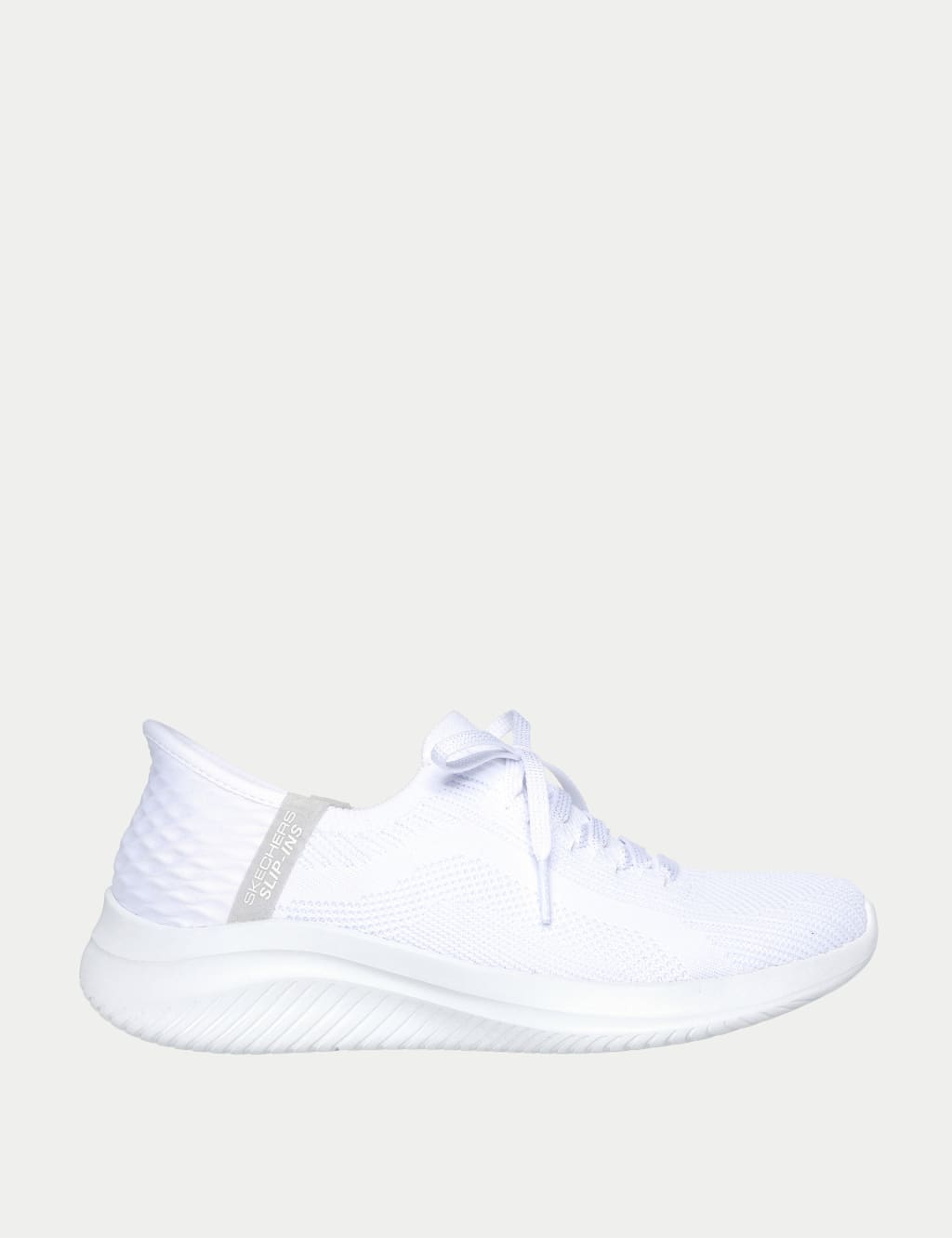 Skechers Women's Ultra Flex 3.0 Brilliant Path Slip-ins Trainers - 6 - White, Navy,Natural,Blue,White,Mauve