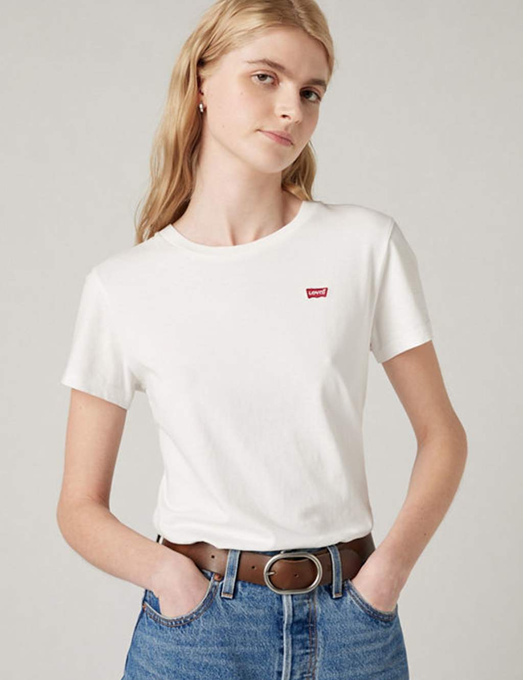 Levi's Women's Pure Cotton T-Shirt - Large - White - Available at M&S