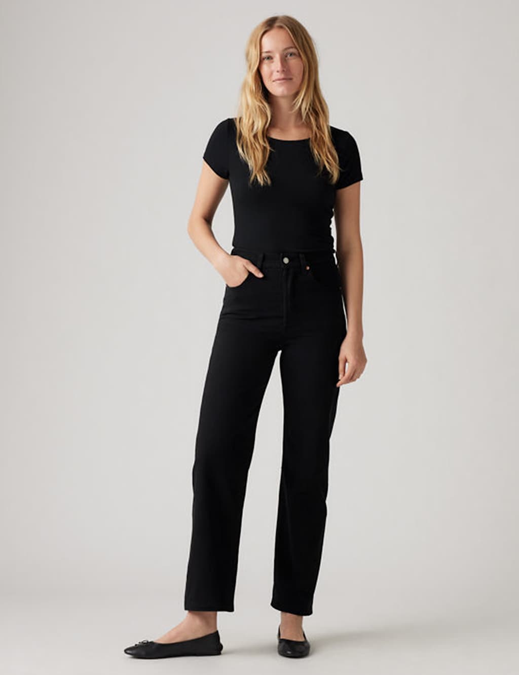 Levi's Women's Ribcage Straight Ankle Jeans - 30/27in - Dark Blue - Available at M&S