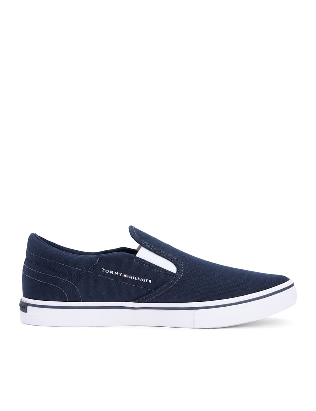 Tommy Hilfiger Men's Canvas Boat Shoes - 9 - Navy - Available at M&S