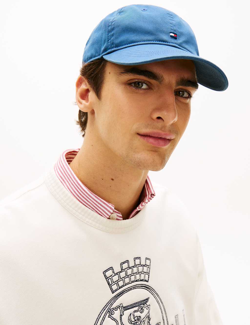 Tommy Hilfiger Men's Flag Pure Cotton Baseball Cap - Dark Navy - Available at M&S