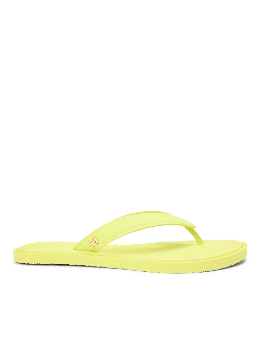 Tommy Hilfiger Women's Leather Flip Flops - 7½ - Bright Yellow - Available at M&S