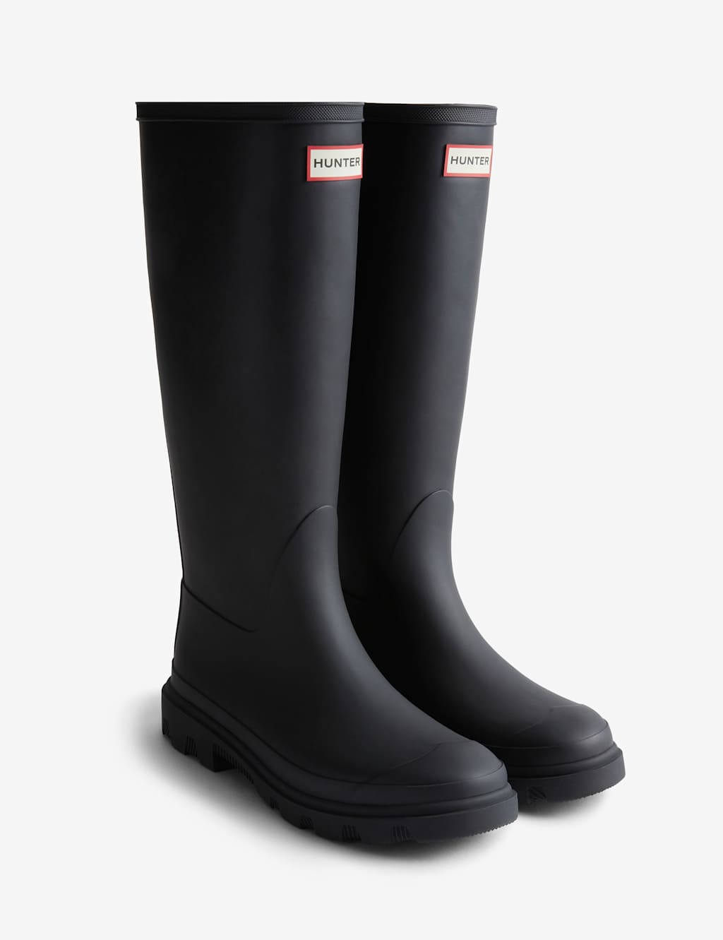 Hunter Women's Downpour Knee High Wellies - 6 - Black - Available at M&S