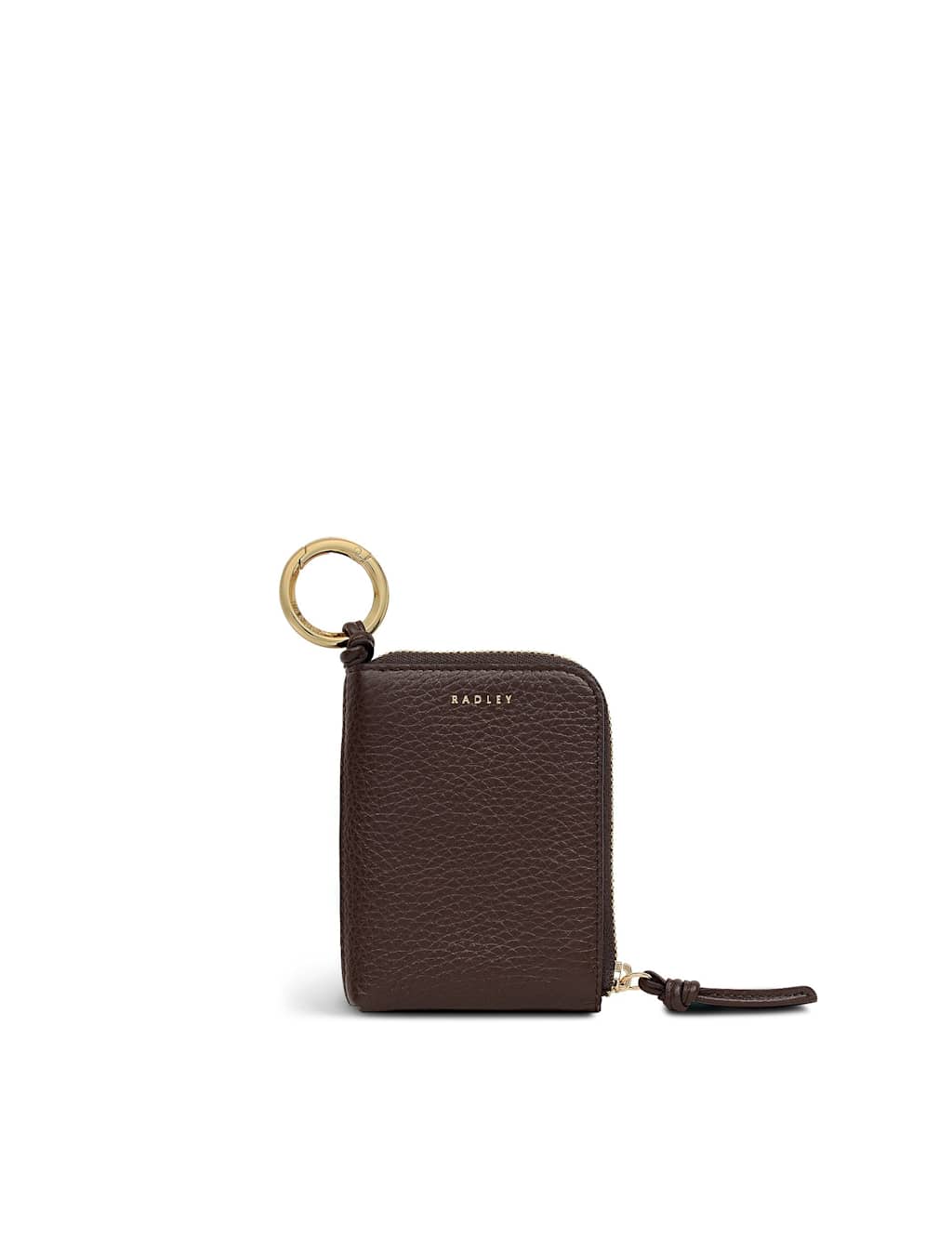 Radley Penny Lane Leather Small Bag Charm Keyring Dark Brown