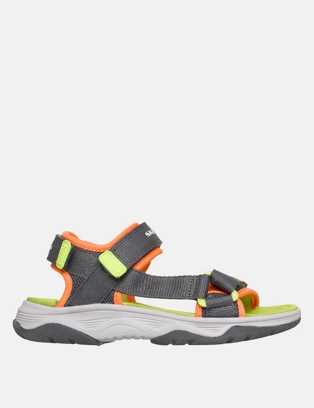 Skechers Boys Tread Seeker Riptape Sandals (9.5 Small-4 Large) - 9½ - Charcoal Mix - Available at M&S