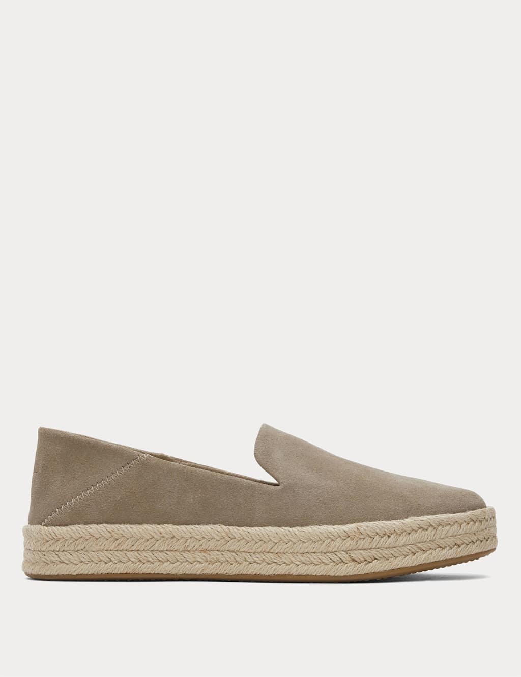Leather Flat Espadrilles