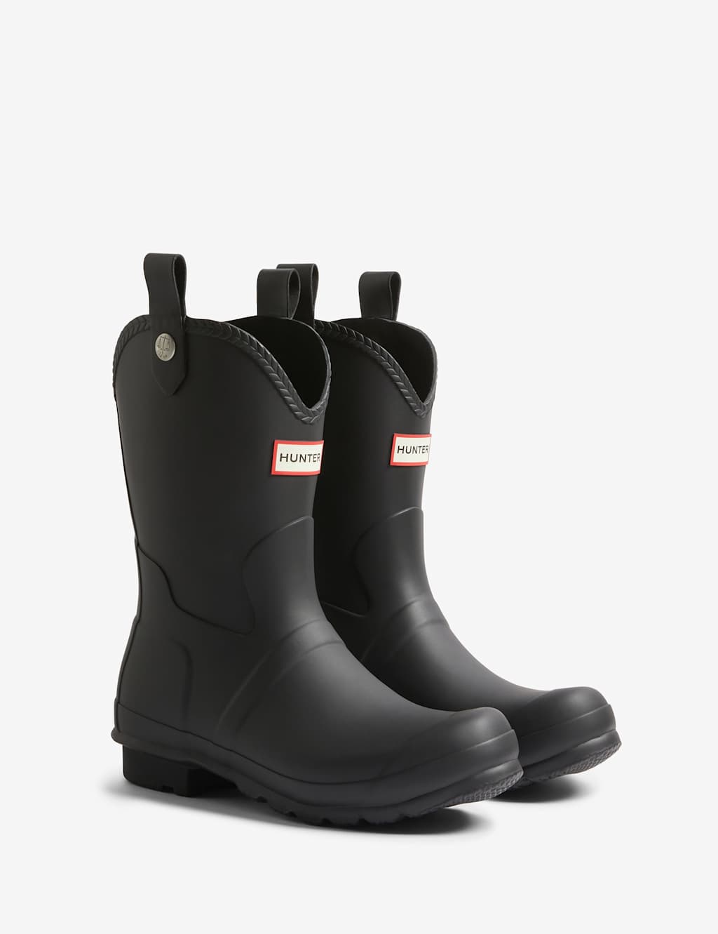 Hunter Women's Cowboy Boot Wellies - 5 - Black - Available at M&S