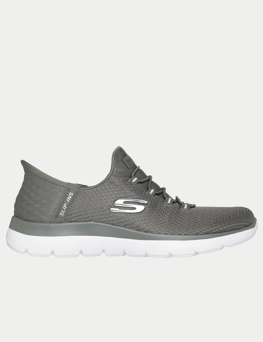 Skechers Women's Summits Diamond Dream Slip-In Trainers - 8 - Olive - Available at M&S