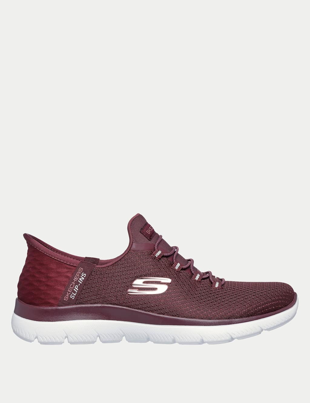 Skechers Women's Summits Diamond Dream Slip-In Trainers - 3 - Burgundy - Available at M&S
