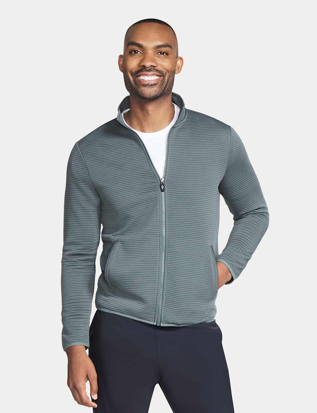 The Hoodless Hoodie Ottoman Zip Up Jacket