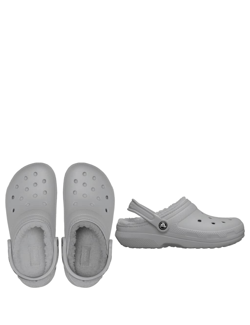 Crocs Classic Lined Clogs - 6 - Grey - Available at M&S
