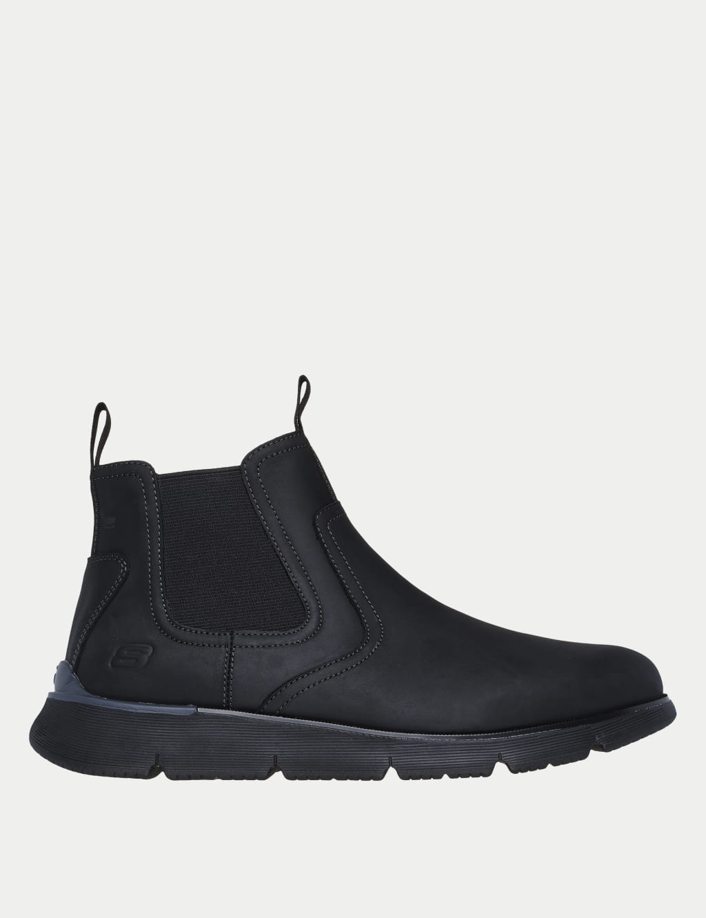 Skechers Men's Augustino Chelsea Boots - 7 - Black, Black
