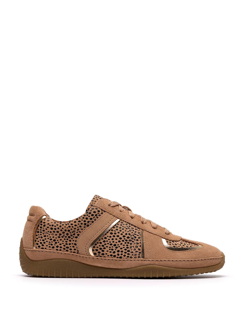 Clarks Women's Meridor Lo Animal Print Trainers - 5½ - Brown Mix - Available at M&S