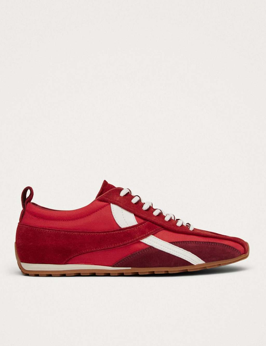 Alohas Women's Suede Lace Up Trainers - 6 - Red - Available at M&S
