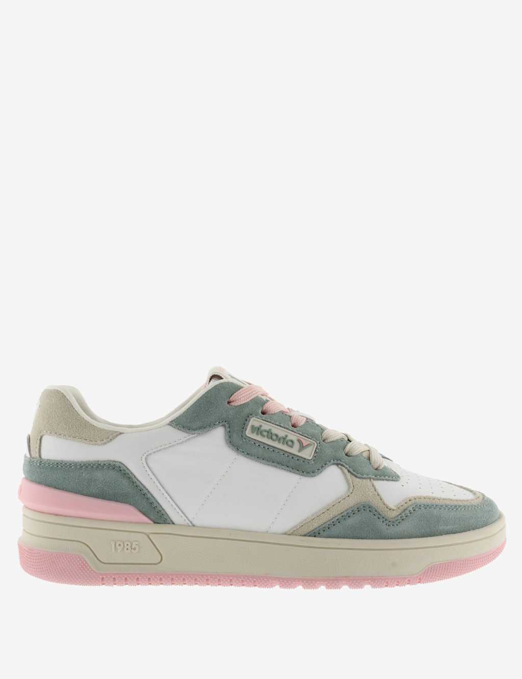 Victoria Women's Leather Chunky Trainers - 8 - Jade - Available at M&S