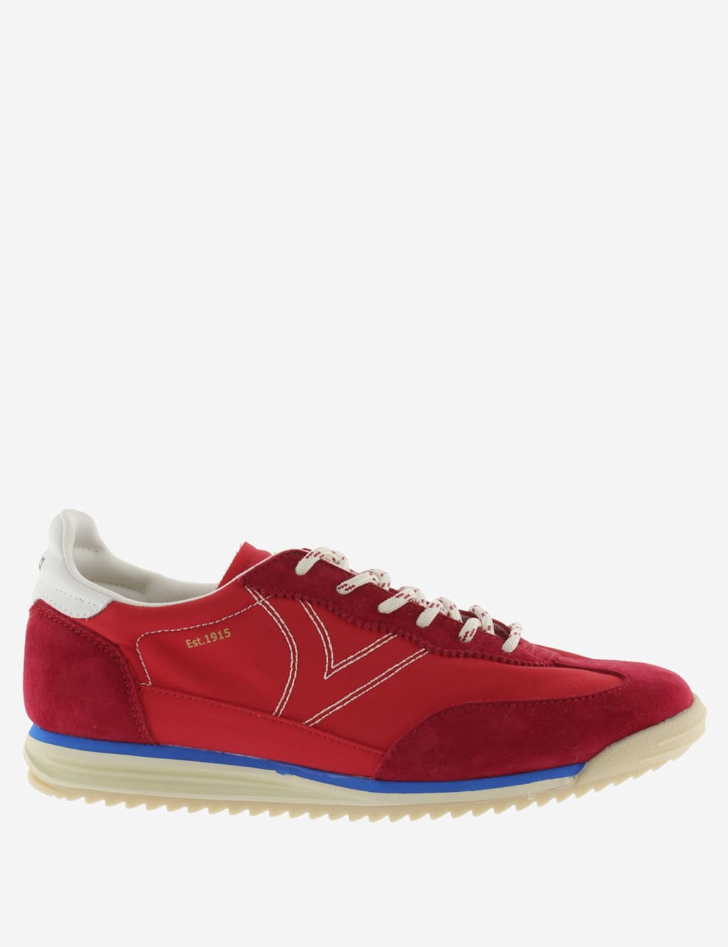 Victoria Women's Suede Panel Trainers - 6 - Red - Available at M&S