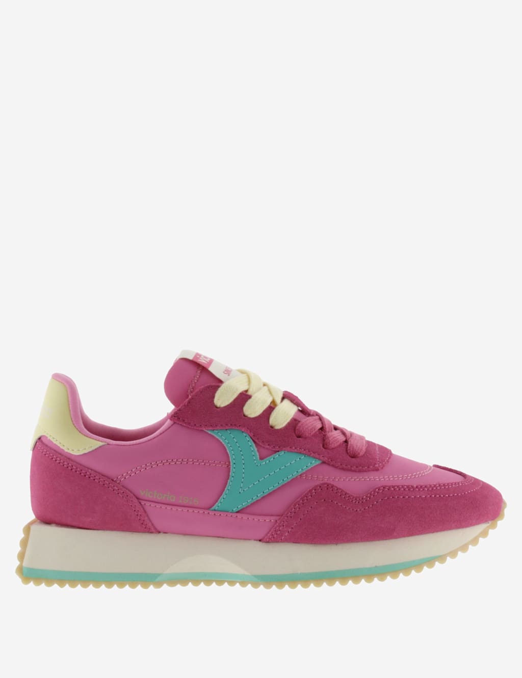 Victoria Women's Side Detail Platform Trainers - 6 - Pink - Available at M&S