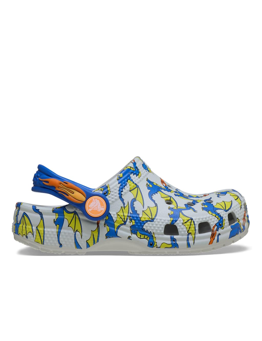 Crocs Boys Dragon Clogs (4 Small - 10 Small) - 4 - Grey - Available at M&S