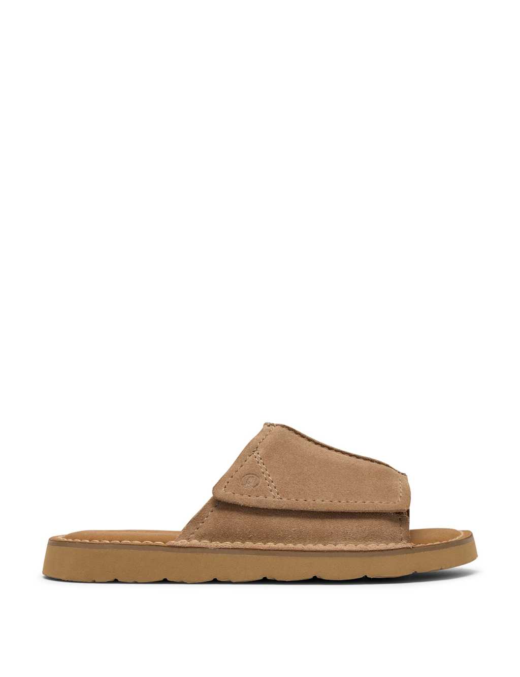 Clarks Men's Wide Fit Suede Slip-On Sandals - 10 - Available at M&S