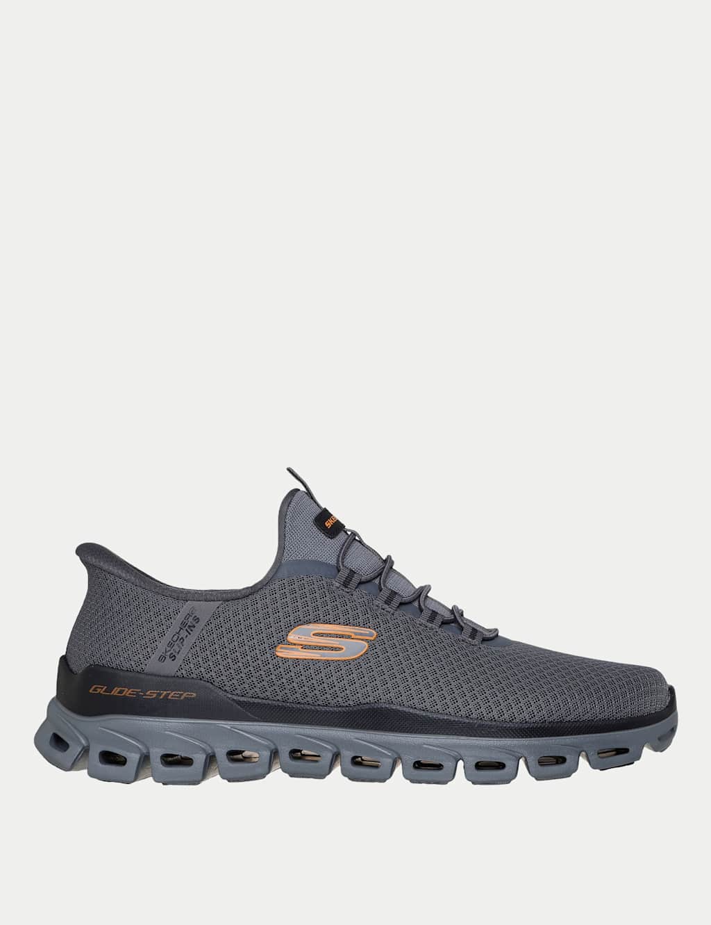 Skechers Men's Glide-Step Noxus Slip-ins Trainers - 10 - Charcoal Mix - Available at M&S