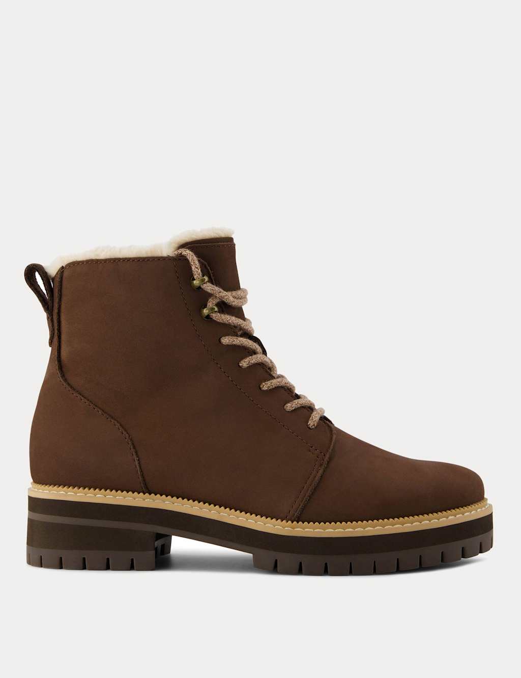 Leather Flat Ankle Boots