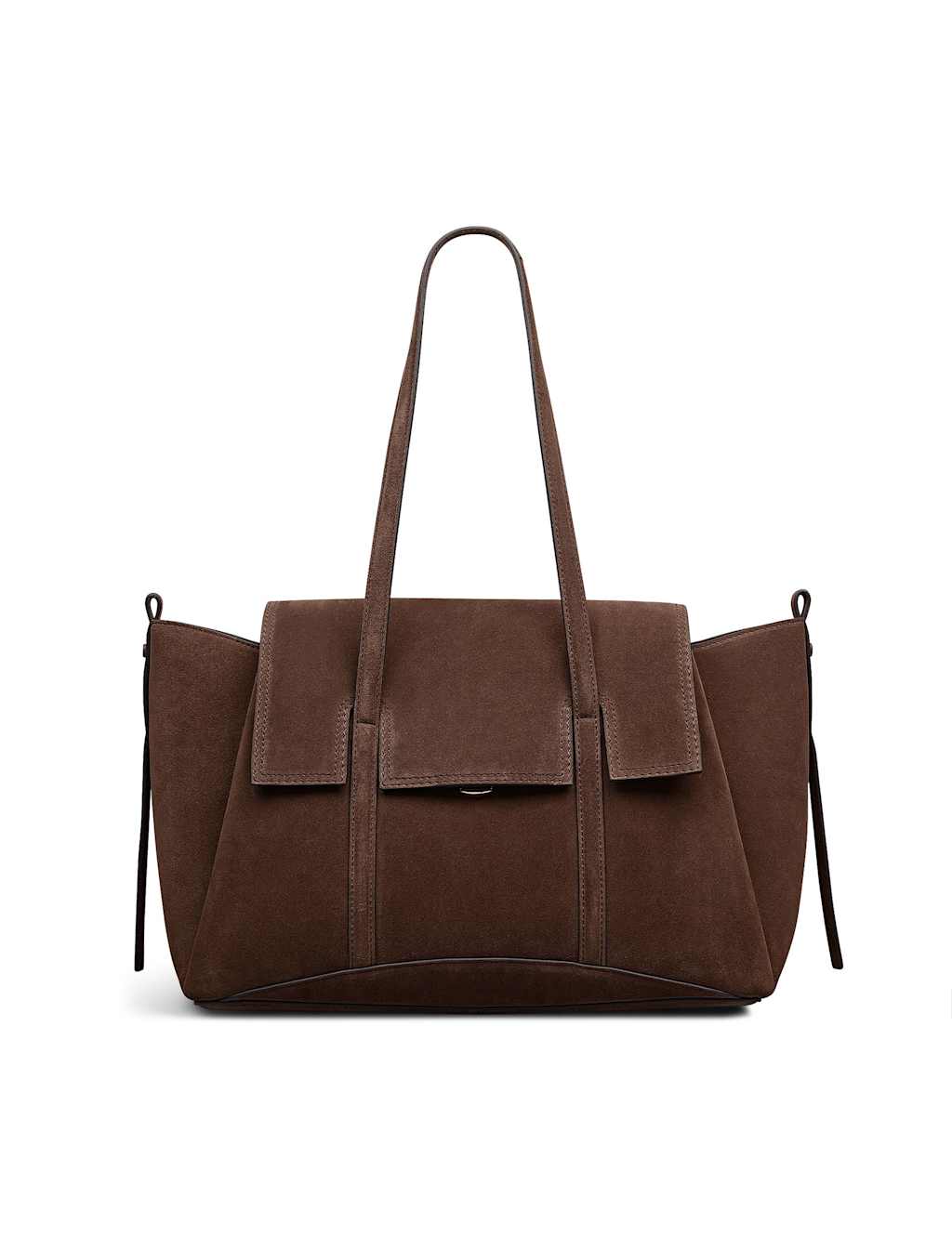 Radley The Chancery Suede Shoulder Bag Dark Brown