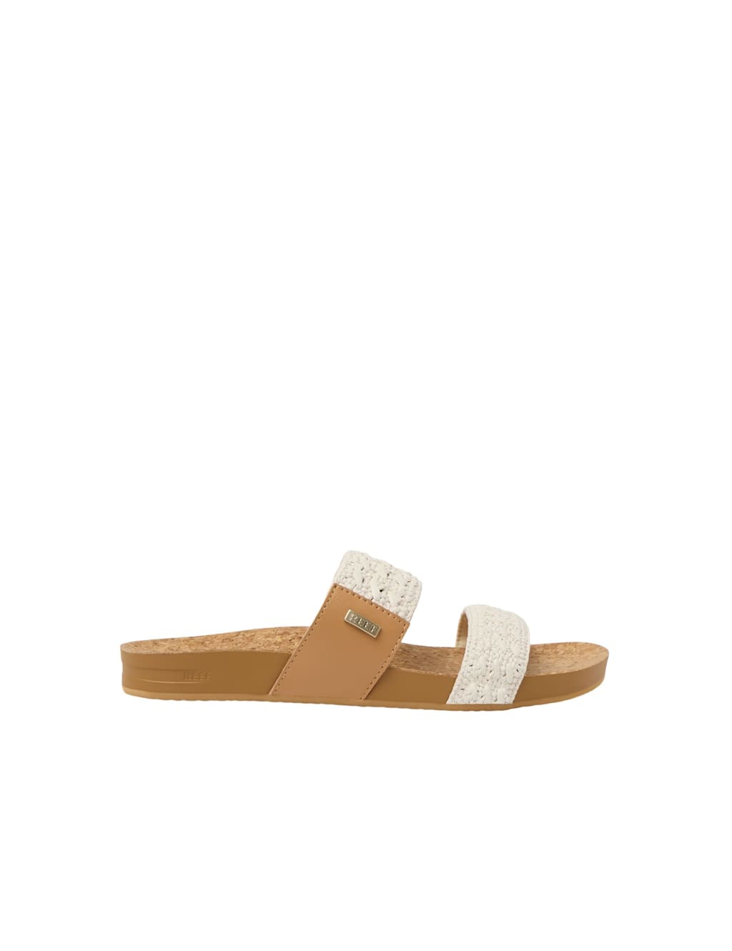 Reef Women's Cushion Vista Woven Flat Sliders - 5 - Natural - Available at M&S