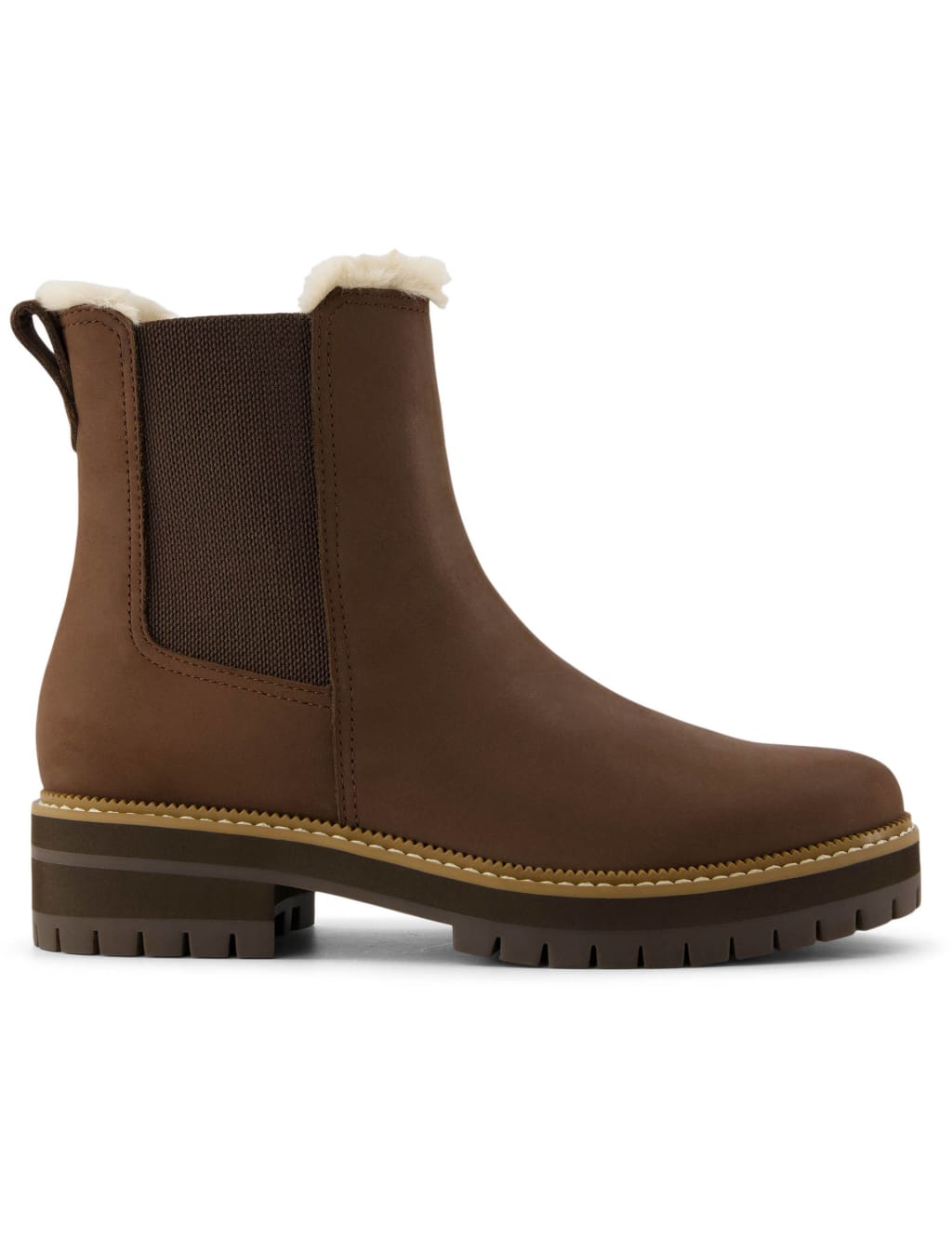 Leather Flat Chelsea Boots
