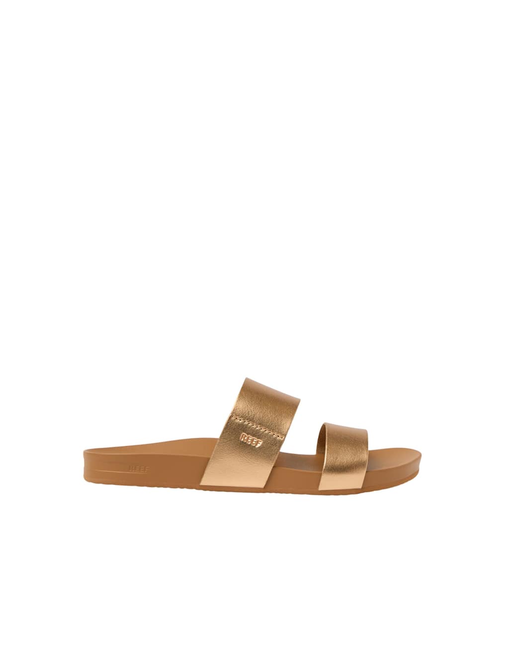 Reef Women's Cushion Vista Metallic Flat Sliders - 5 - Bronze - Available at M&S
