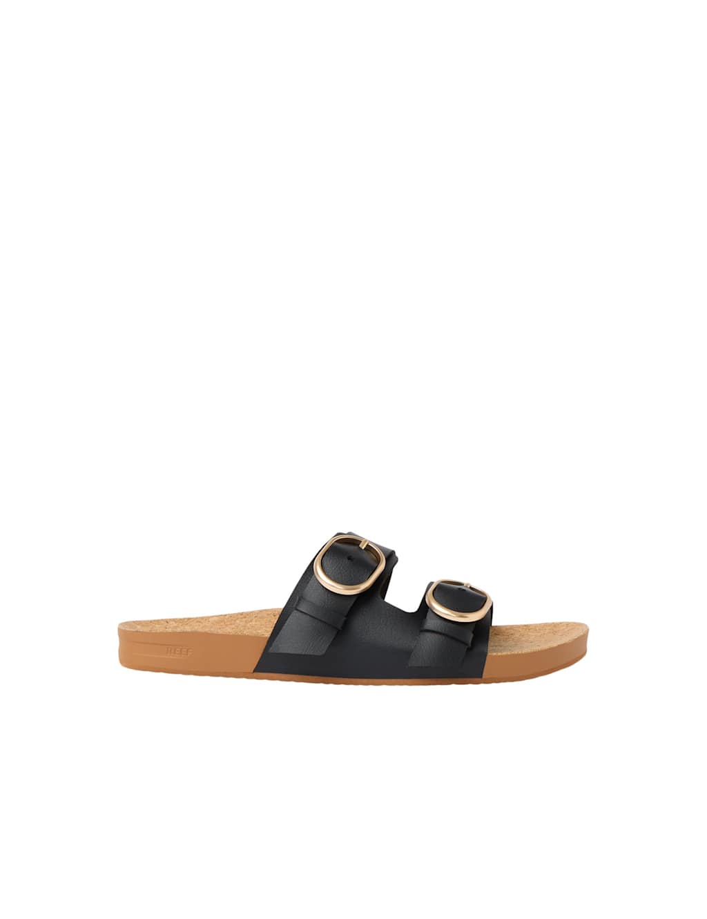 Reef Women's Vista Kara Buckle Flat Sliders - 6 - Black - Available at M&S