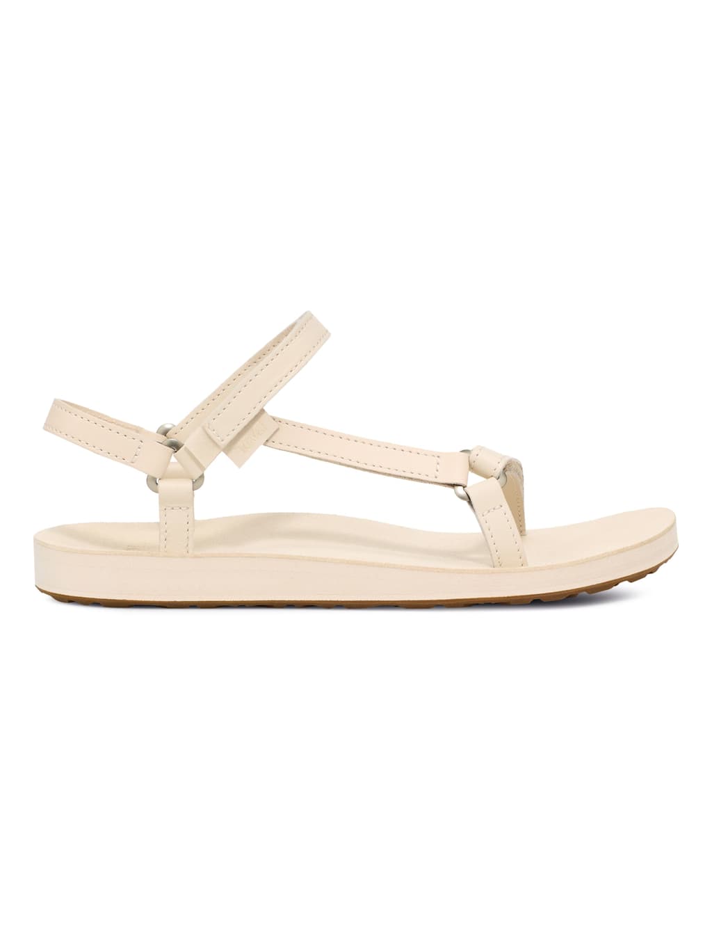 Teva Women's Leather Ankle Strap Flat Sandals - 4 - Cream - Available at M&S
