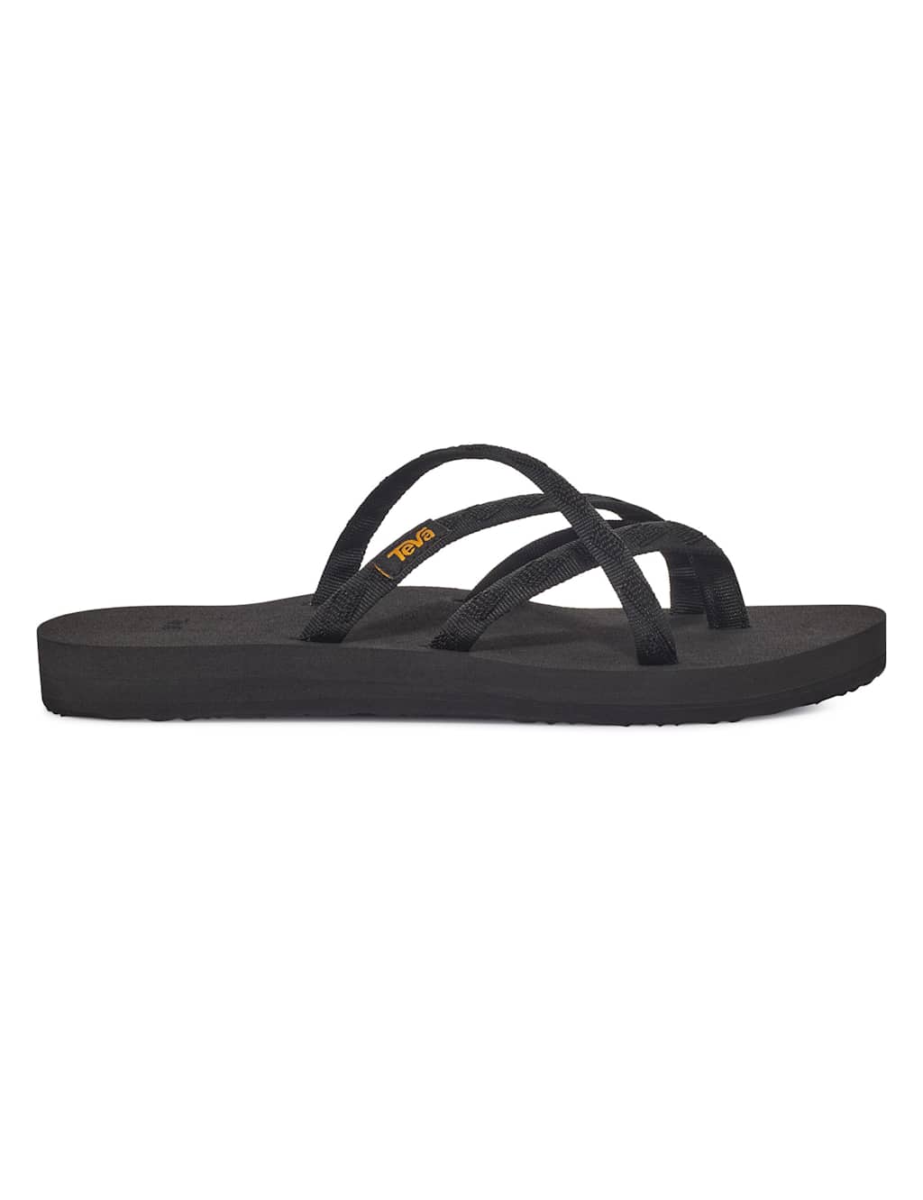 Teva Women's Strappy Flat Flip Flops - 7 - Black Mix - Available at M&S