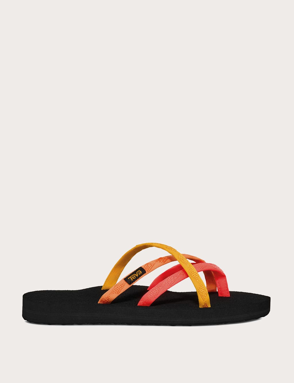 Teva Women's Strappy Flat Flip Flops - 7 - Coral - Available at M&S