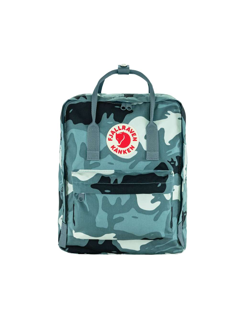 Fjallraven Women's Cotton Blend Camo Zip Around Backpack - Blue Mix - Available at M&S