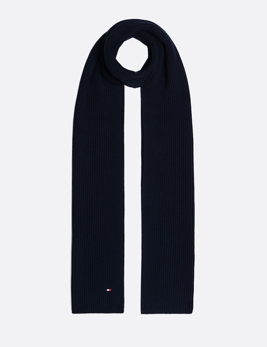 Tommy Hilfiger Flag Cotton Rich Scarf Navy