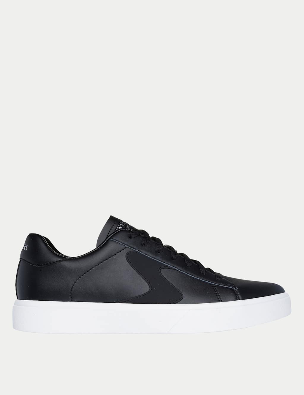 Leather Look Lace Up Trainers