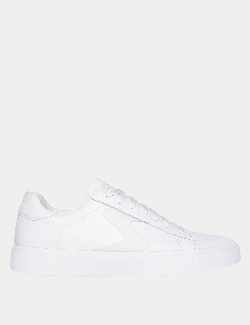Leather Look Lace Up Trainers