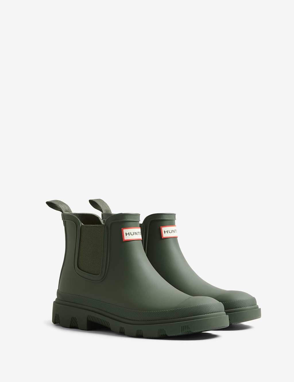Hunter Women's Downpour Chelsea Boots - 5 - Dark Green - Available at M&S