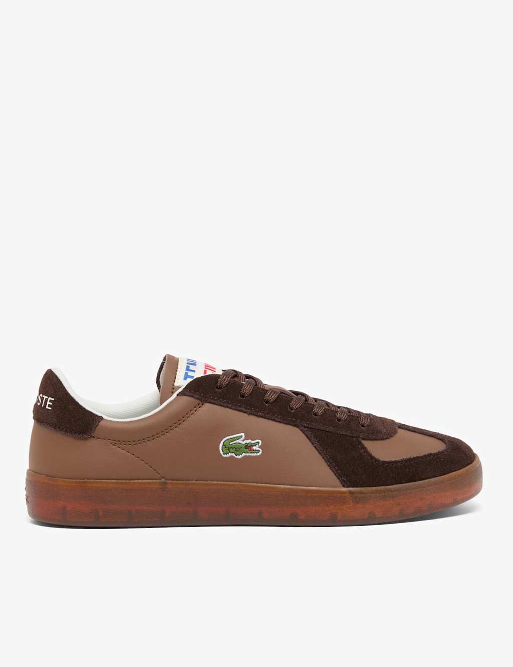 Lacoste Men's Baseshot Pro Leather Lace-Up Trainers - 12 - Black - Available at M&S