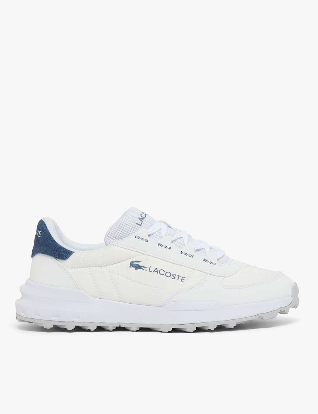 Lacoste Men's Elite Active Trainers - 9 - White Mix - Available at M&S